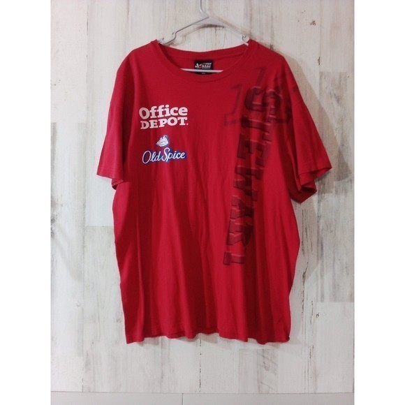 Men's Chase Authentic Stewart Office Depot Red‎ Short Sleeve Shirts Size 2XL - Picture 12 of 16